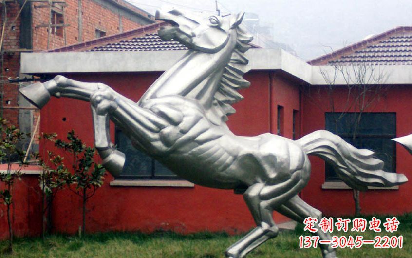 山东不锈钢动物奔马雕塑