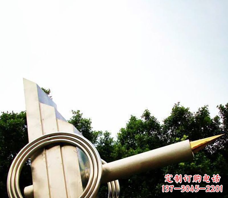 山东不锈钢钢笔雕塑