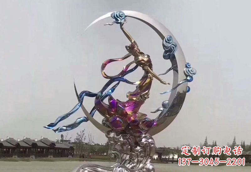 山东不锈钢嫦娥奔月雕塑