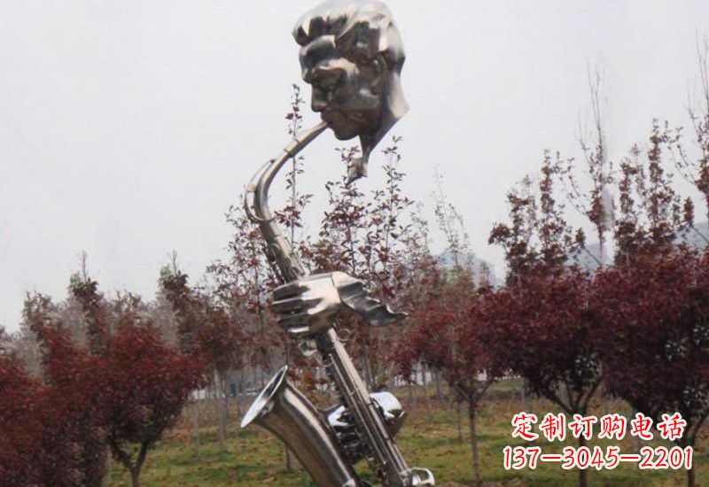 山东不锈钢萨克斯雕塑艺术与音乐的结合