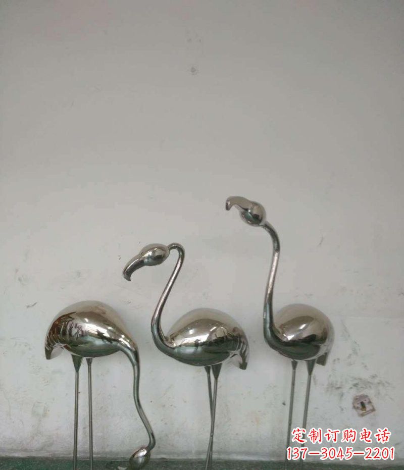 山东不锈钢火烈鸟雕塑精美的艺术之作