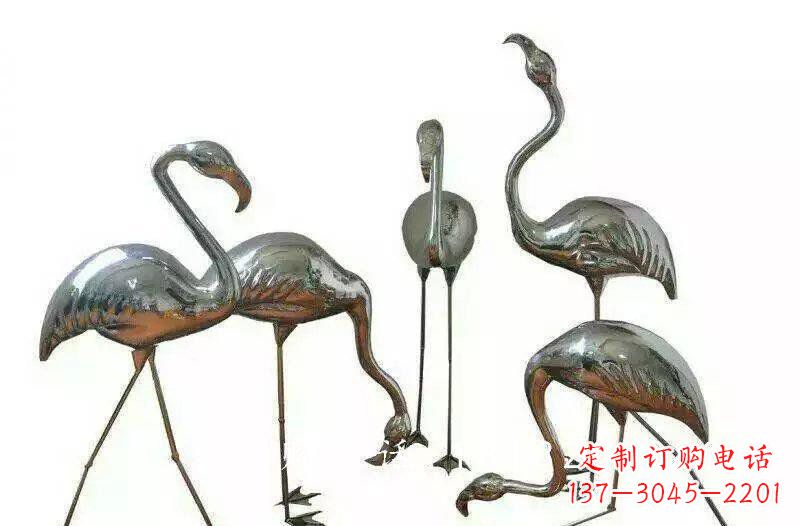 山东不锈钢火烈鸟雕塑——美丽的自然之美