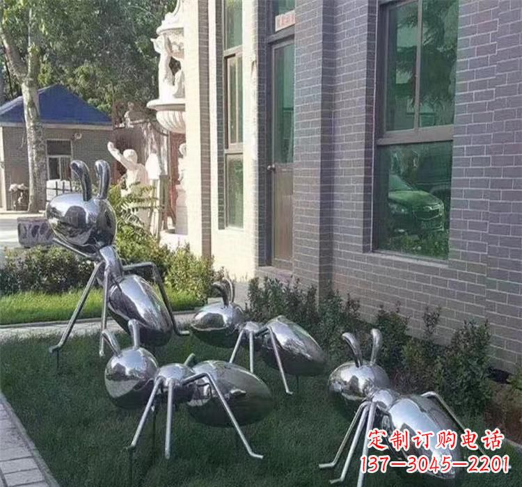 山东不锈钢公园蚂蚁雕塑