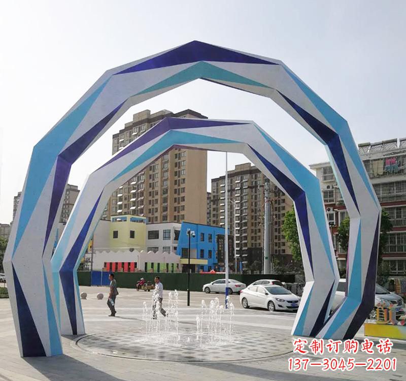 山东不锈钢拱门雕塑令人惊叹的艺术品