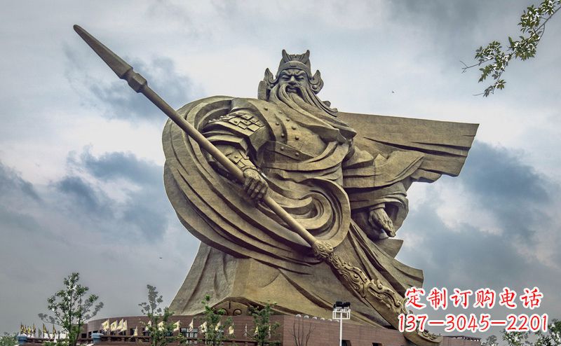 山东不锈钢关公广场雕塑传承中华文化