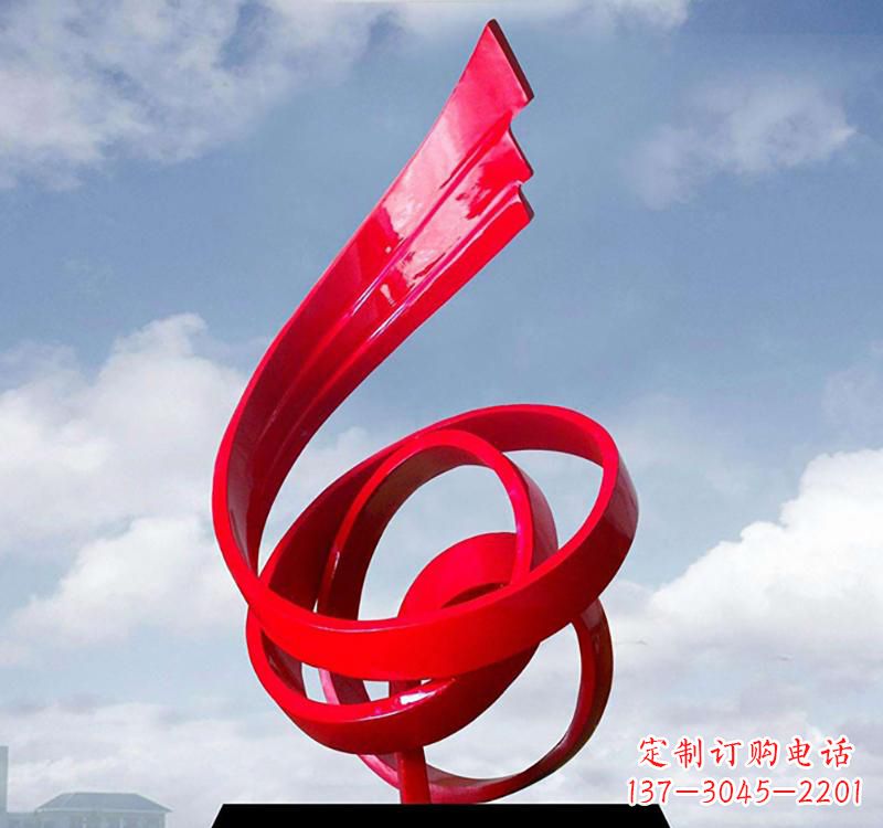 山东美丽的飘带雕塑——城市的精灵