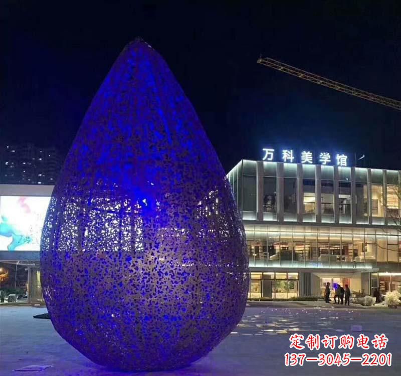 山东不锈钢水滴雕塑-自然之美