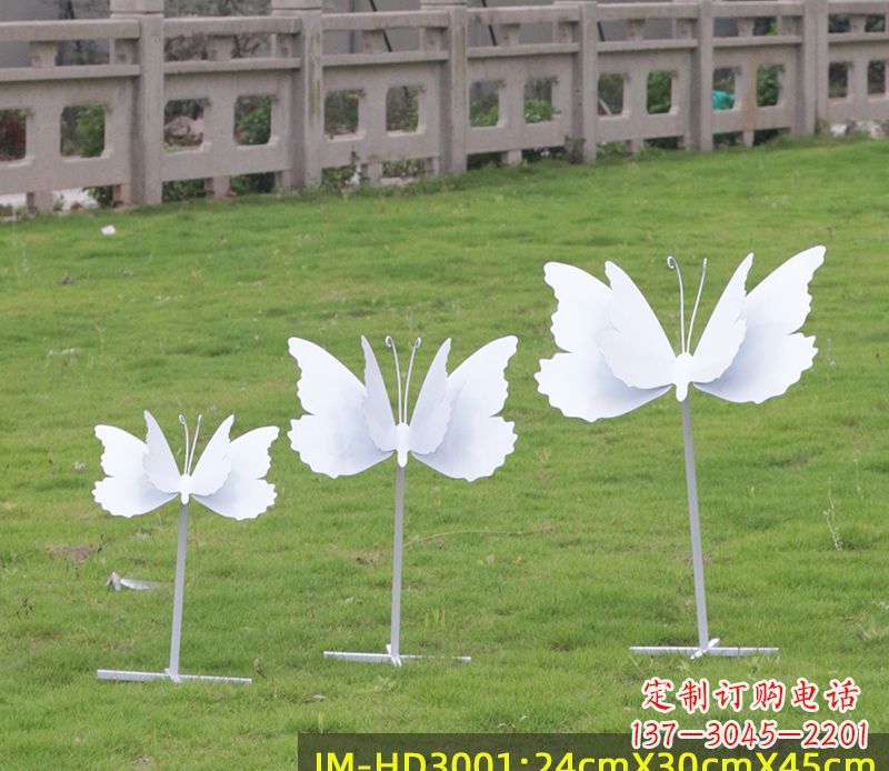 山东不锈钢蝴蝶组合雕塑精美的艺术品