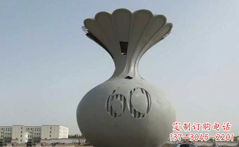 山东不锈钢花篮雕塑精美绝伦