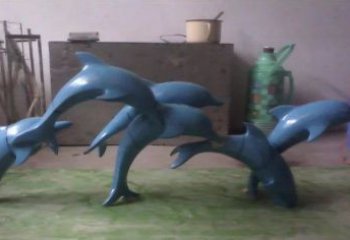 山东不锈钢海豚雕塑_1
