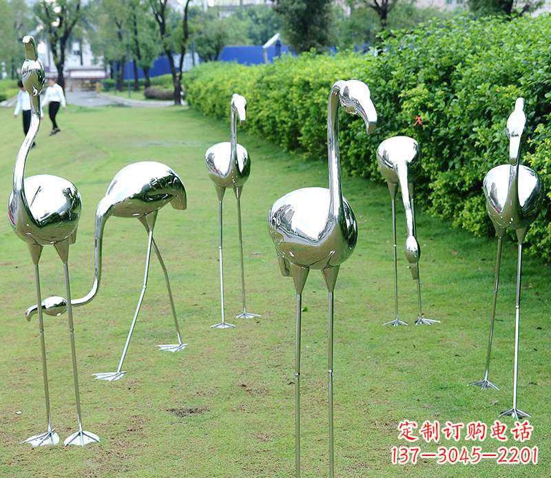 山东不锈钢火烈鸟雕塑