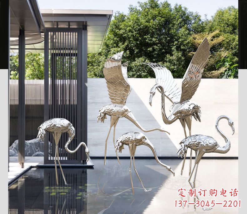 山东不锈钢火烈鸟雕塑雕刻艺术的精粹