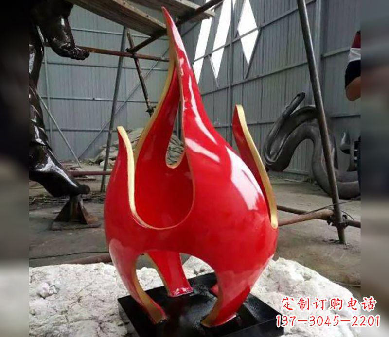 山东不锈钢火龙果雕塑传承传统文化的艺术品