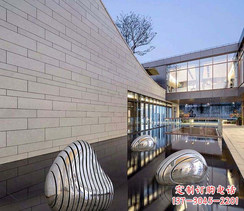 山东精美不锈钢假山雕塑