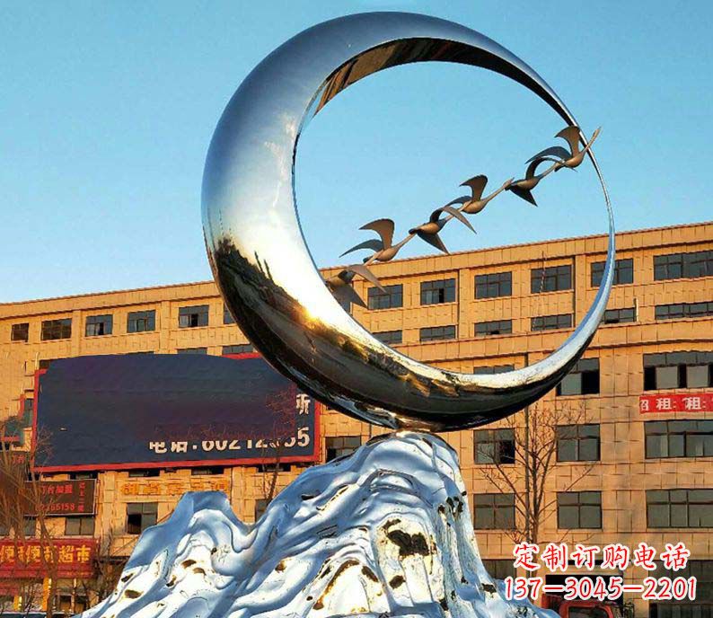 山东雁雕塑不锈钢的艺术精灵