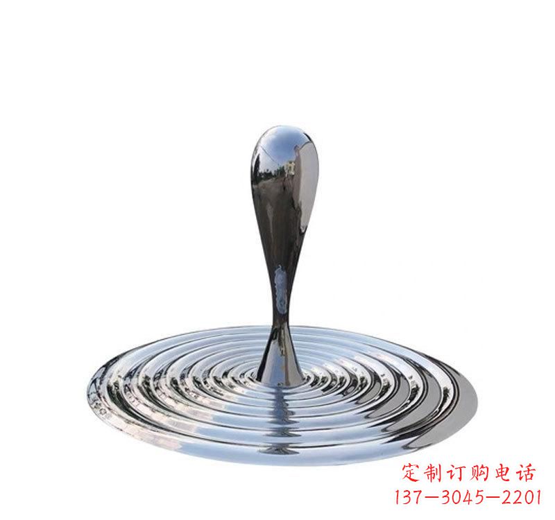 山东不锈钢景区水滴雕塑精美绝伦