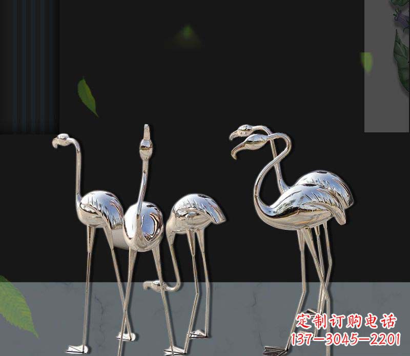 山东非凡之美不锈钢火烈鸟雕塑