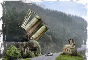 山东神农本草经竹简雕塑——传承中华文化精髓