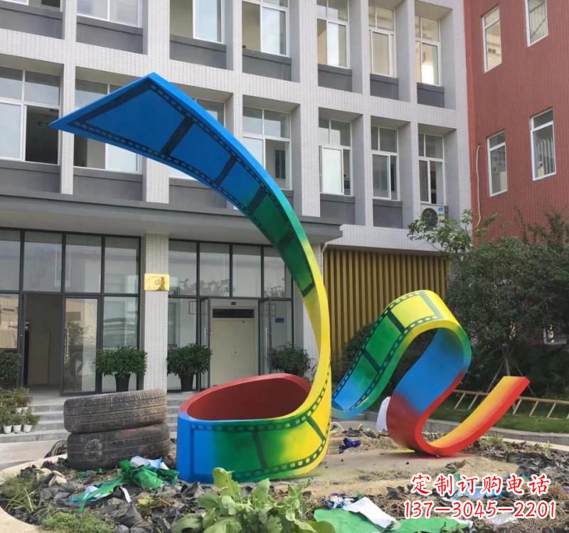 山东不锈钢烤漆艺术胶卷雕塑——缔造艺术精品