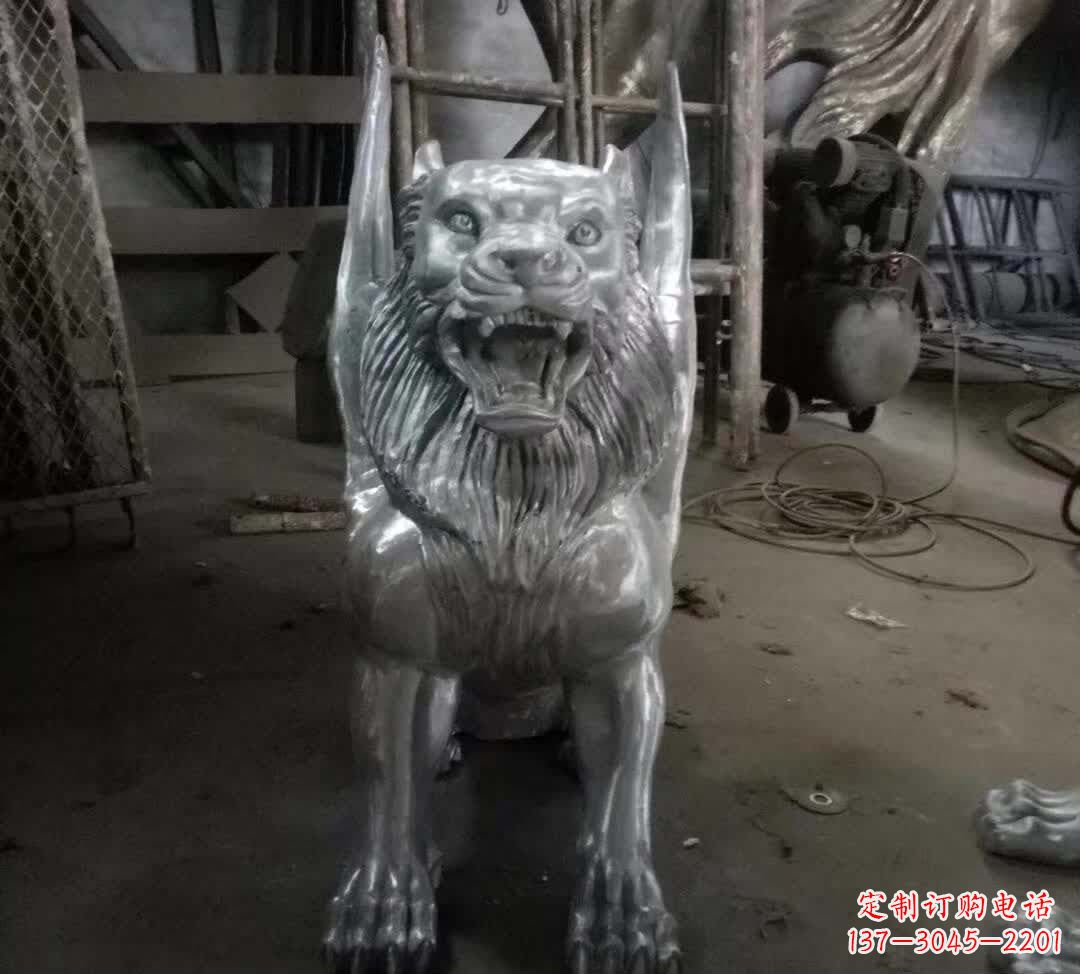 山东不锈钢老虎雕塑经典的艺术品