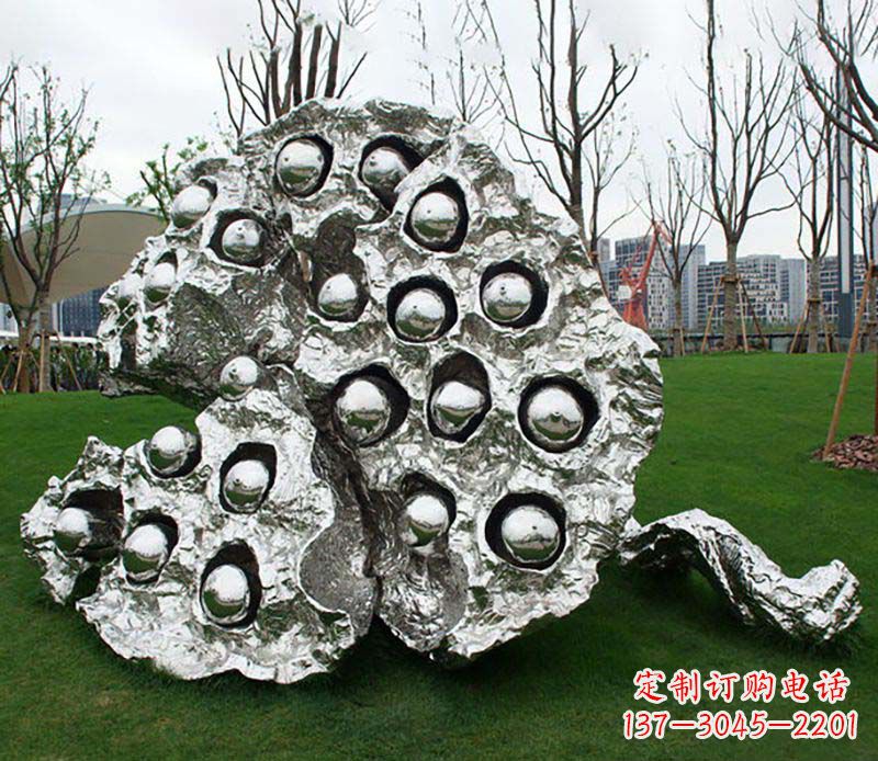 山东不锈钢莲蓬雕塑——精美极致的艺术品