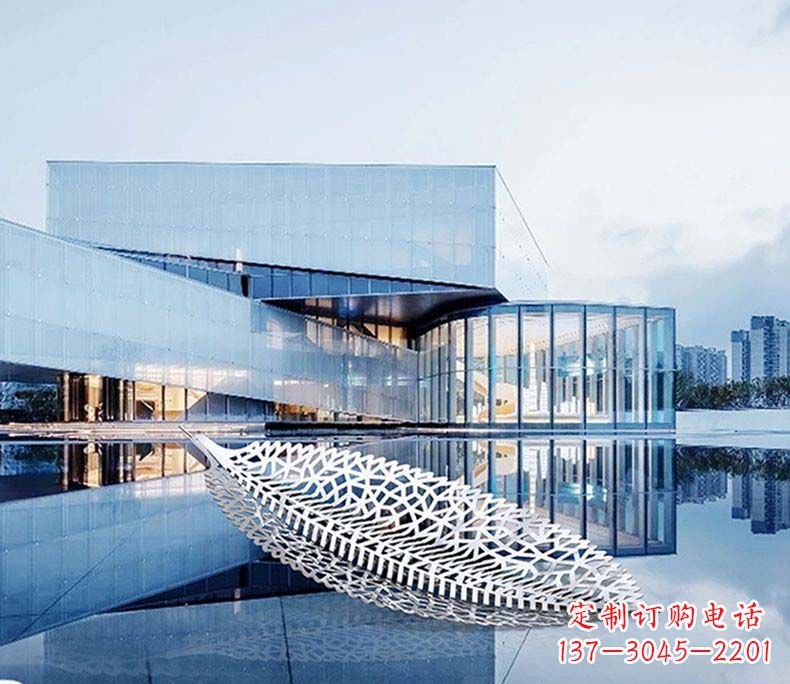 山东不锈钢树叶雕塑——精美绝伦