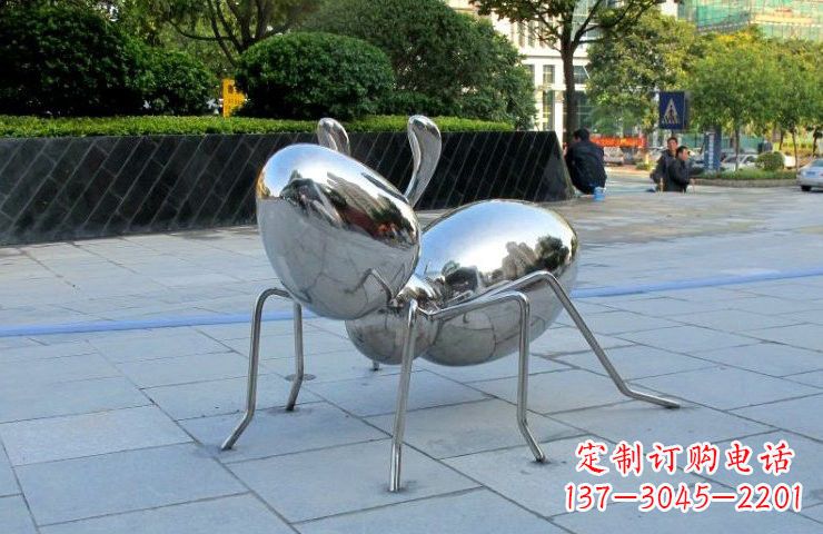 山东不锈钢蚂蚁雕塑222