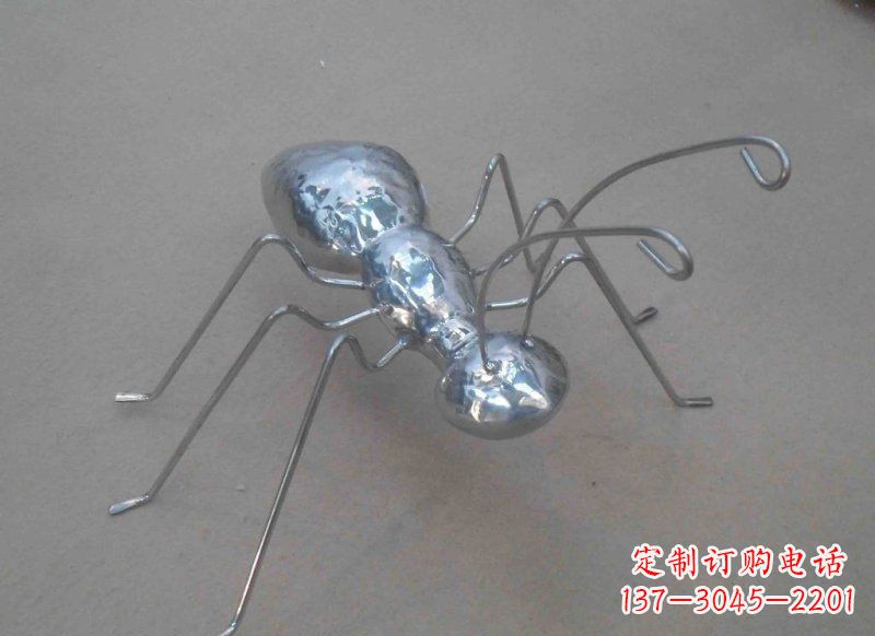 山东不锈钢蚂蚁公园动物雕塑 (2)