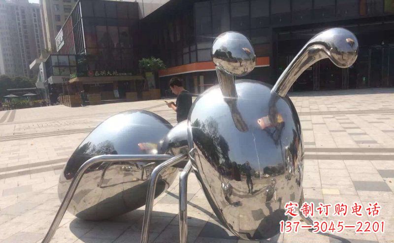 山东不锈钢蚂蚁景观雕塑