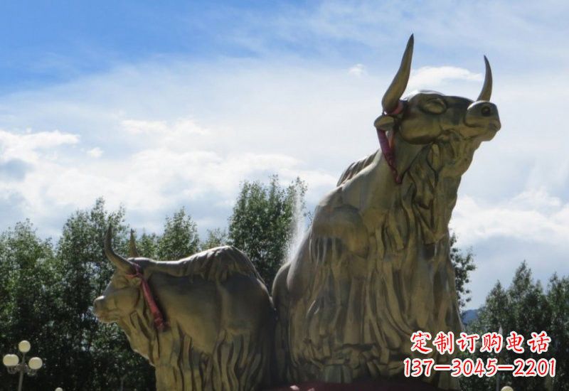 山东不锈钢牦牛雕塑一种传统文化的精美传承