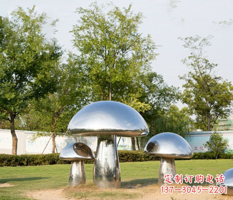 山东不锈钢蘑菇雕塑精致而美观