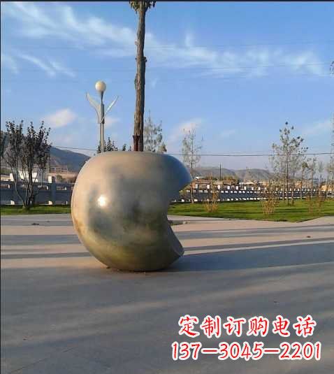 山东不锈钢苹果雕塑艺术与现实的完美结合