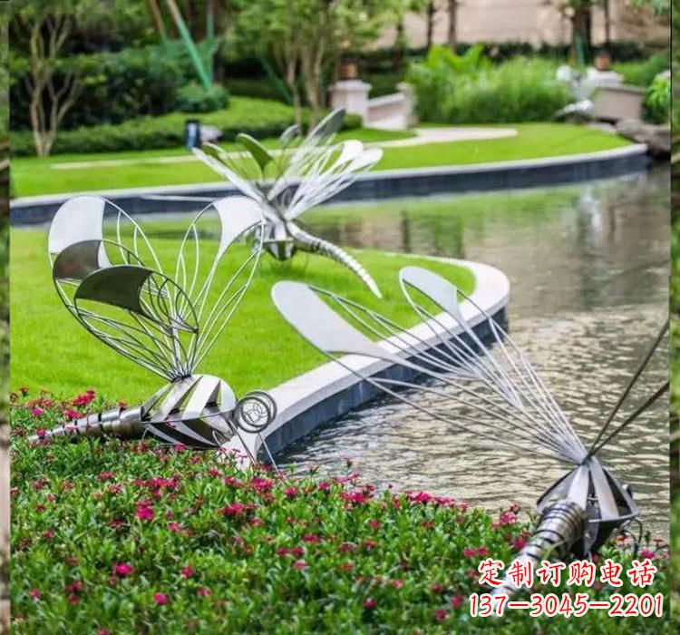 山东不锈钢蜻蜓一件完美的动物雕塑