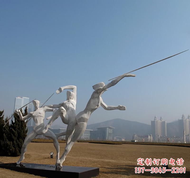 山东不锈钢标枪雕塑
