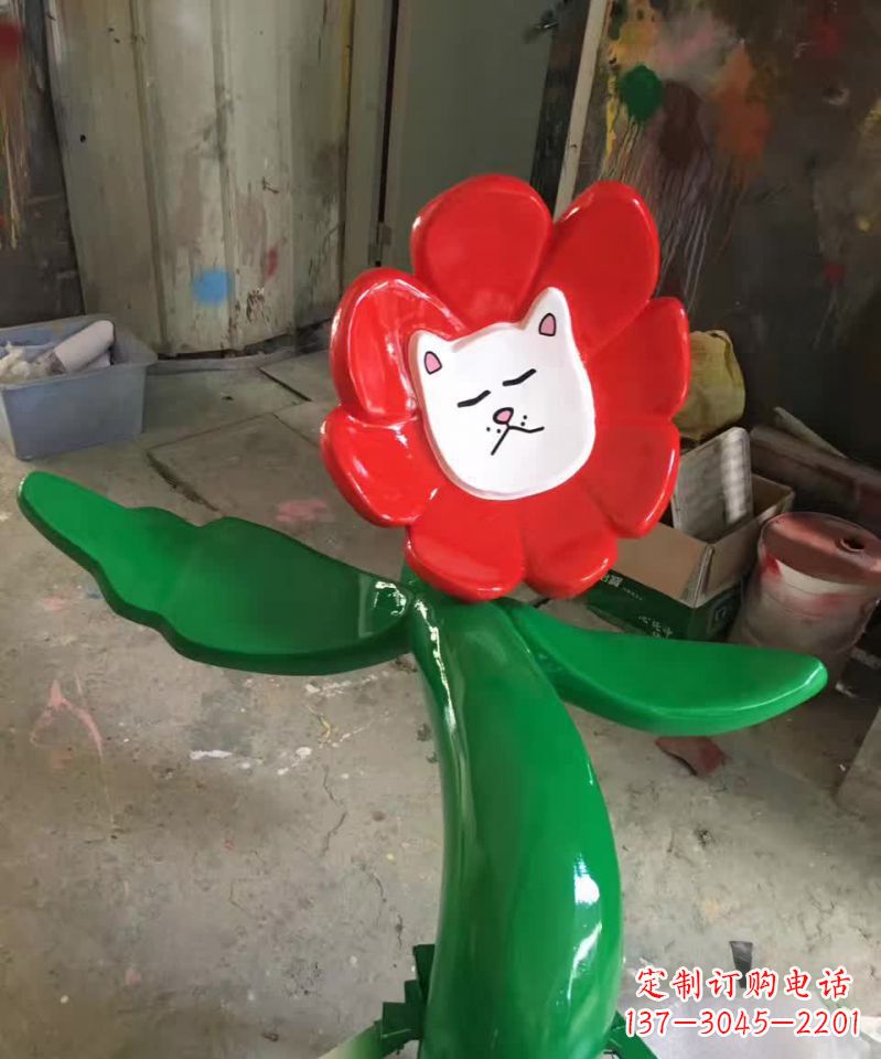山东不锈钢太阳花景观装饰雕塑