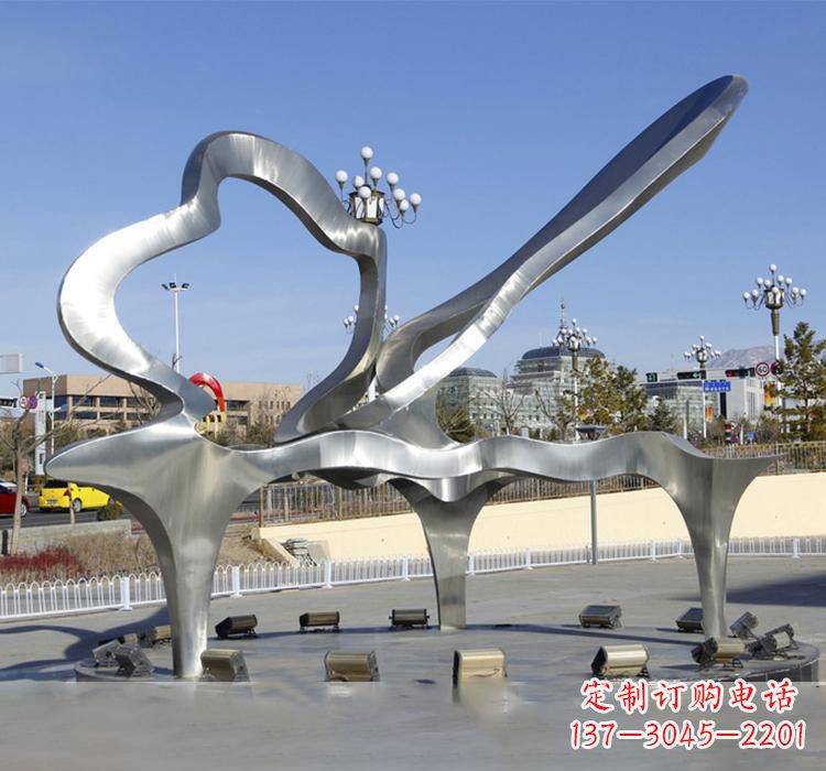 山东不锈钢艺术钢琴雕塑展现精致之美