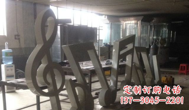 山东不锈钢音符广场雕塑