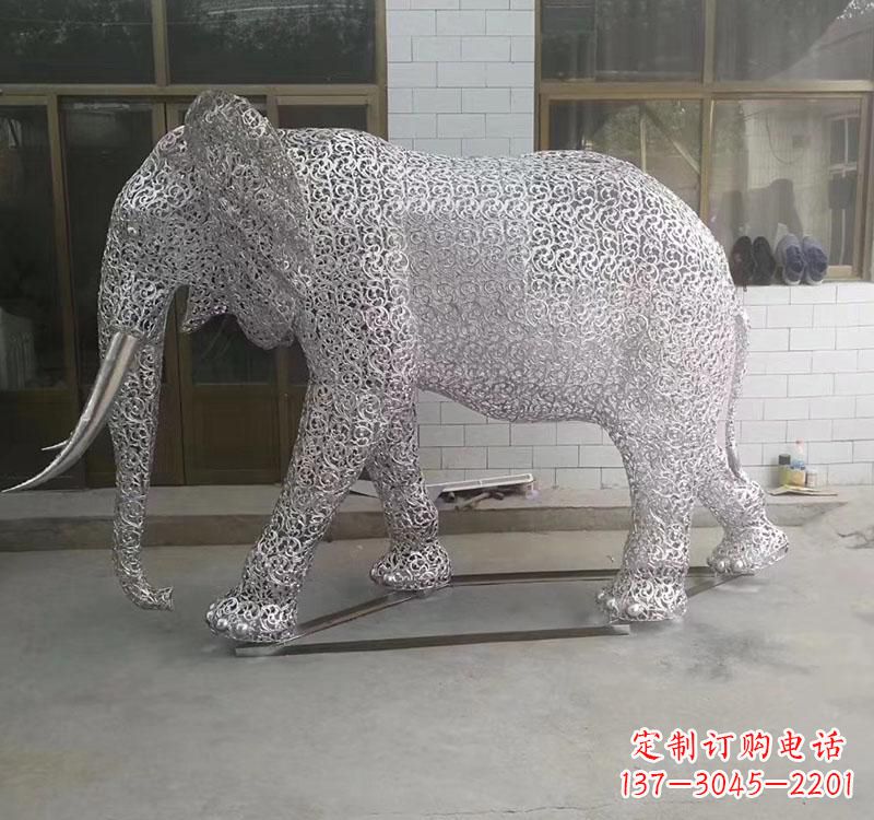 山东不锈钢大象雕塑它的魅力无限