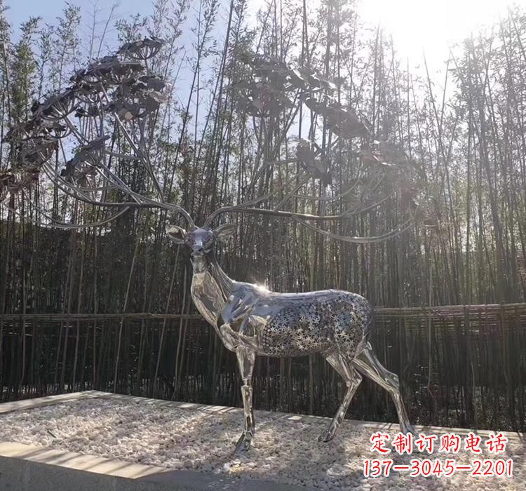 山东不锈钢动物雕塑精美的艺术作品