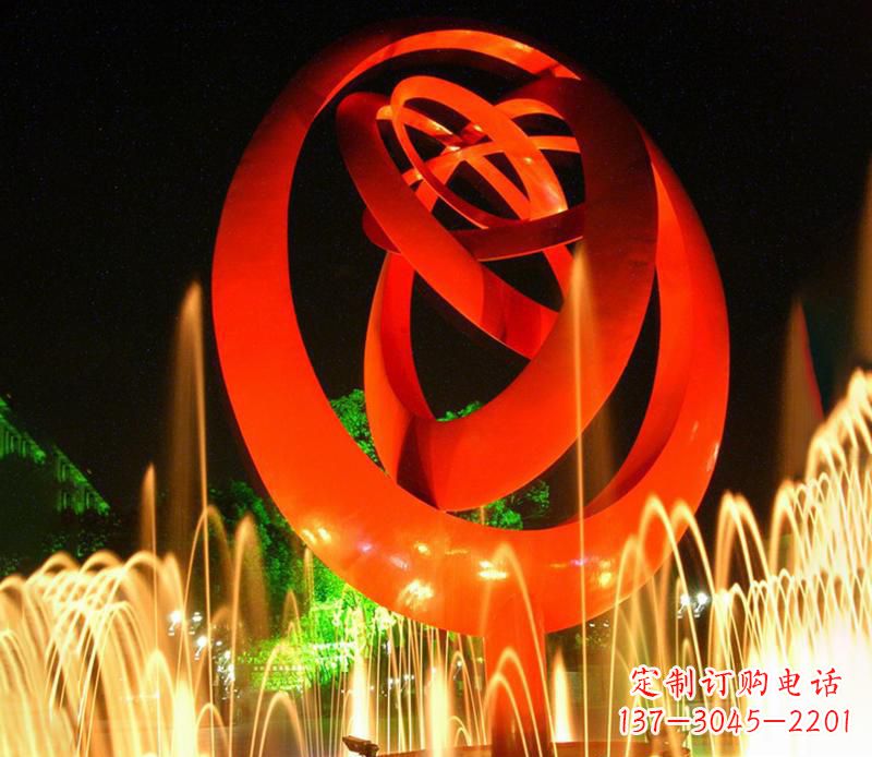 山东圆环雕塑抽象的艺术之美