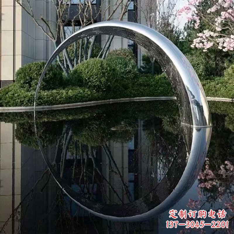 山东不锈钢月亮水景景观
