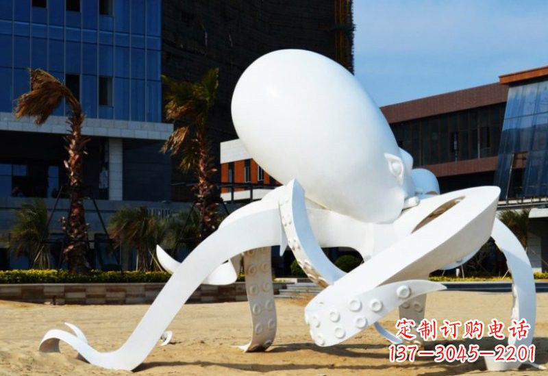 山东精美的不锈钢章鱼雕塑