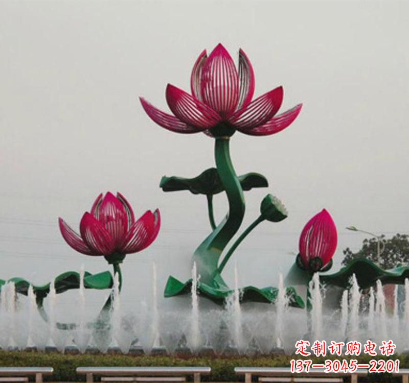 山东不锈钢莲花雕塑