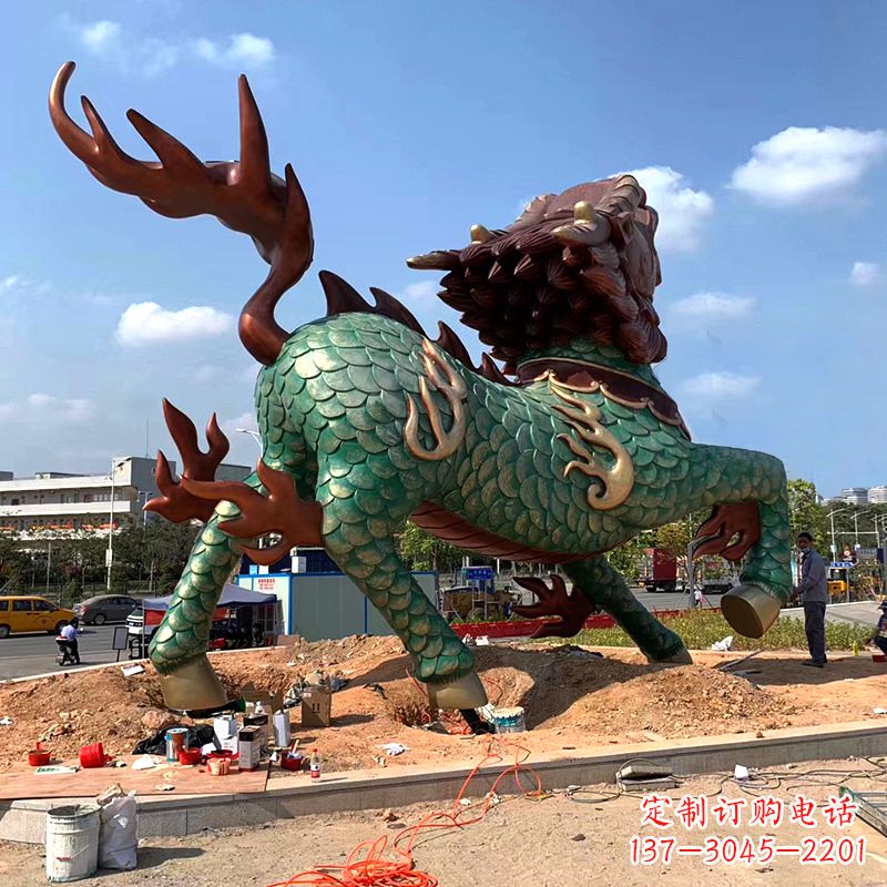 山东麒麟雕塑——美丽传说的象征
