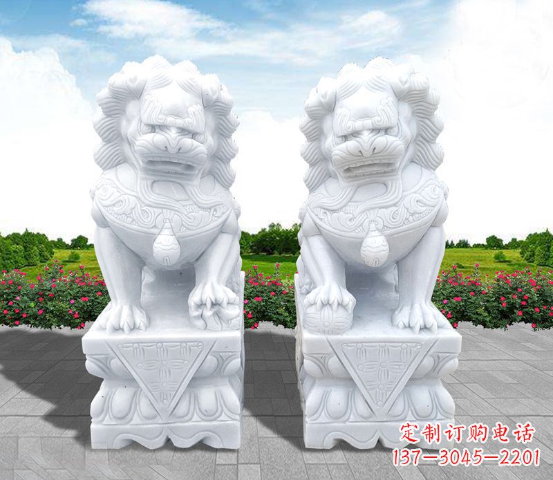 山东狮子雕塑招财福运的象征