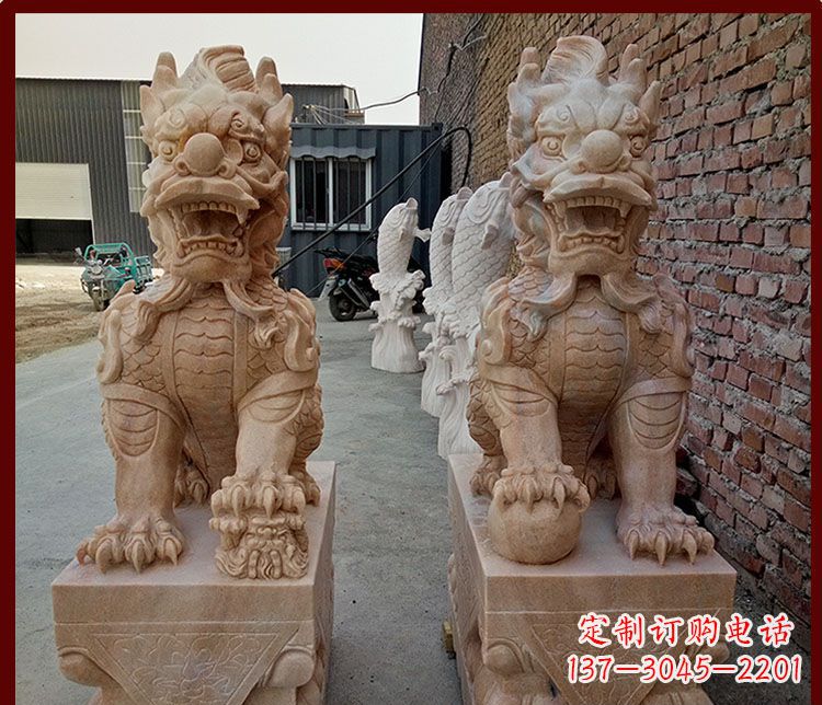 山东麒麟门口雕塑——传承古老文化的精灵