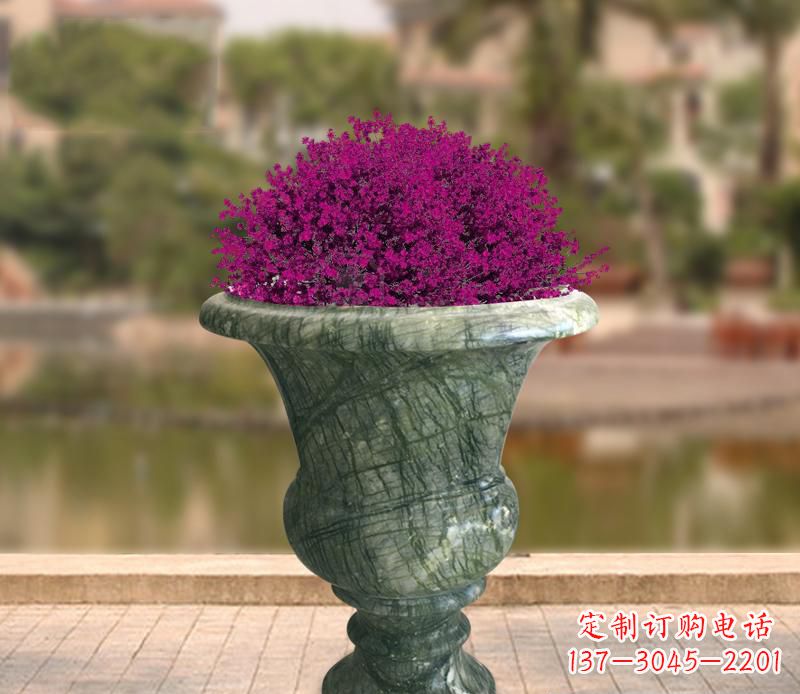 山东白玉景观花盆雕塑让你的景观更加美观