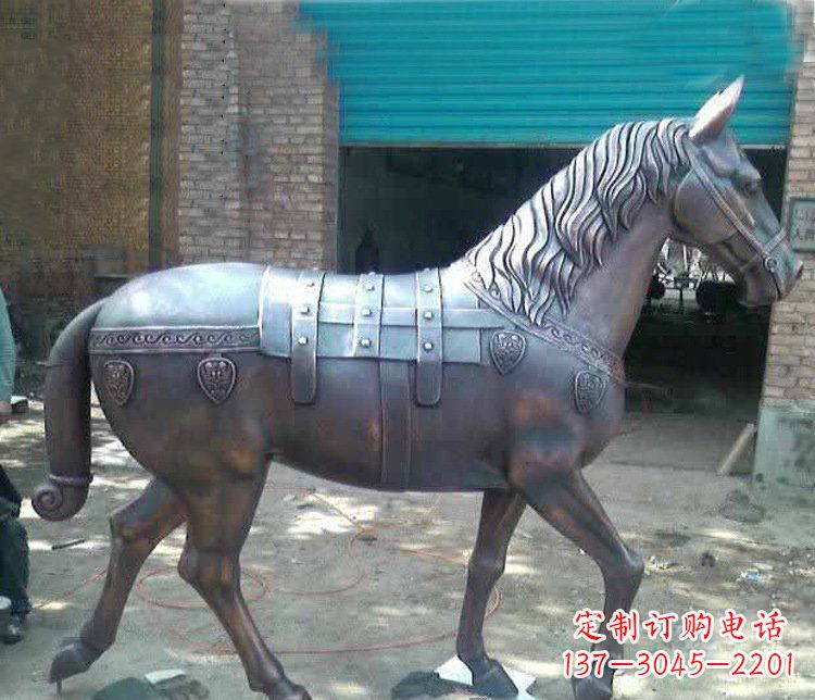 山东马铜雕塑传递草原动物的非凡魅力
