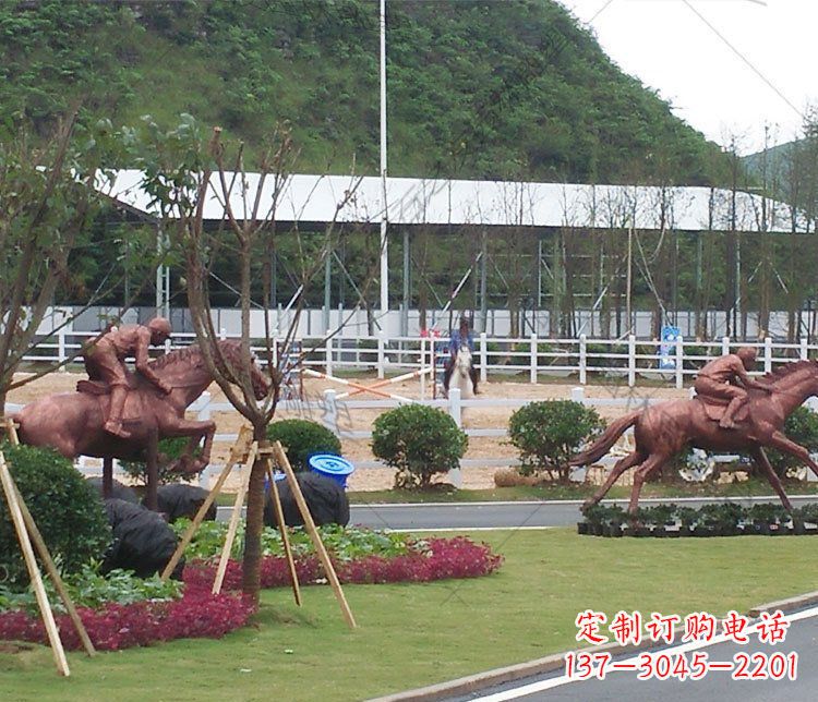 山东雕塑艺术以马为主题的铜雕摆件