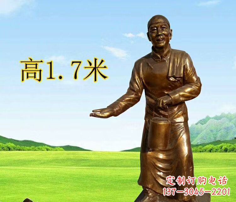 山东店小二雕塑传承经典艺术